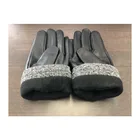 Leather Gloves Sheepskin Working Outdoor Windproof Wear Resistant Breathable Black Full Fingers Sheepskin Leather Gloves