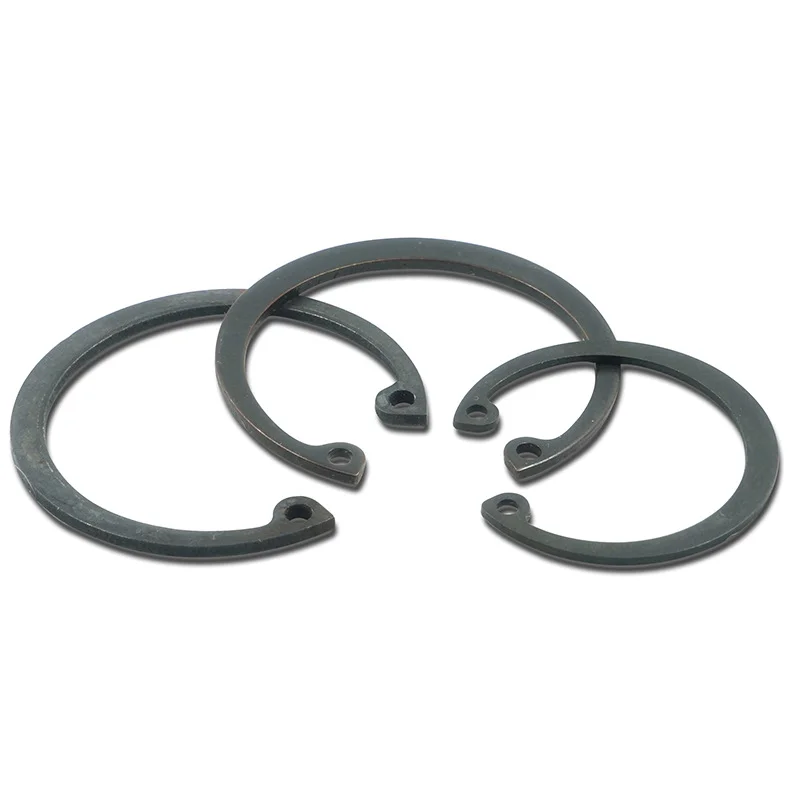 Hot Sale JINGHONG Carbon Steel DIN 471 C Type Snap Rings External Retaining Circlip with Spherical Washer Plain Finish manufacture