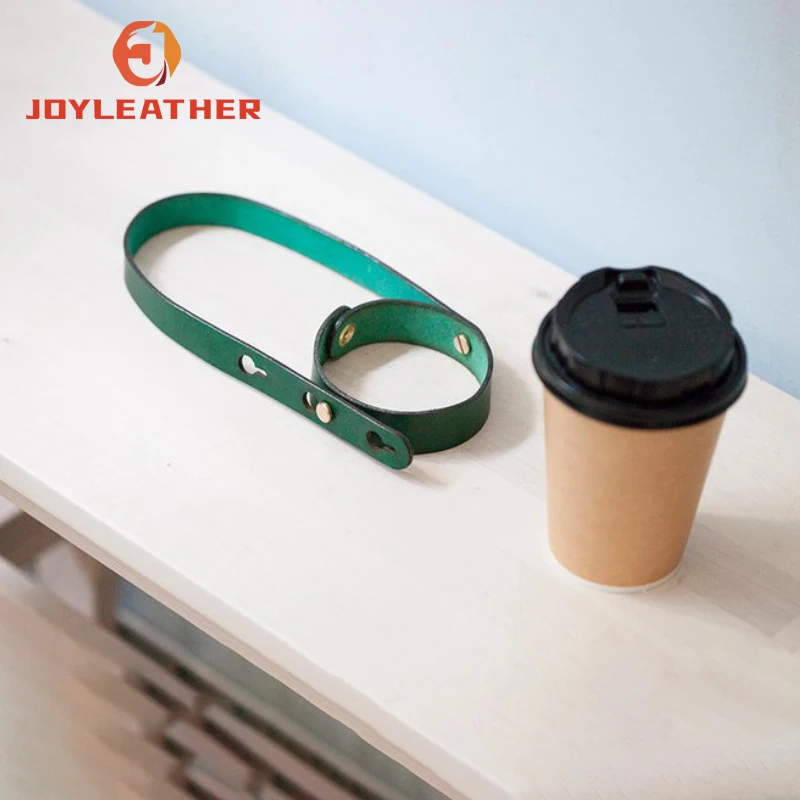 Factory Outlet Leather Tea Milk Drink Cup Bag Water Bottle Sleeves Travel Hot Ice Coffee Water Bottle Holders