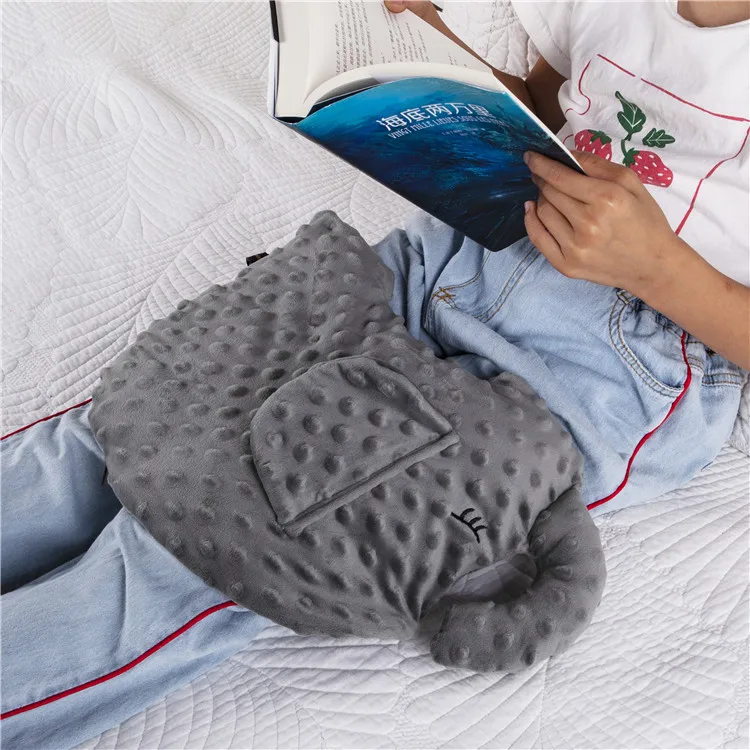 Kids Gravity Toy Fleece Elephant 3 Lbs ADHD Child Lap Pad Weighted Blanket