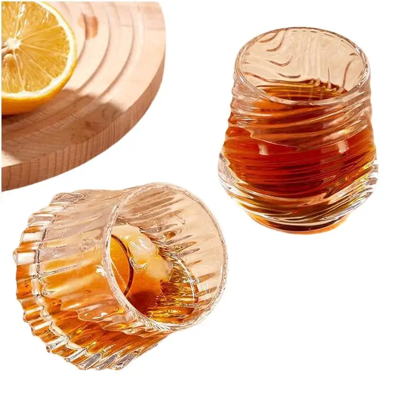 Glass Cup With Bamboo Lid Low Price Hot Sale Coffe Tasse Water Set Clearance Wholesale Cocktail Drinking Wine Glass Topper