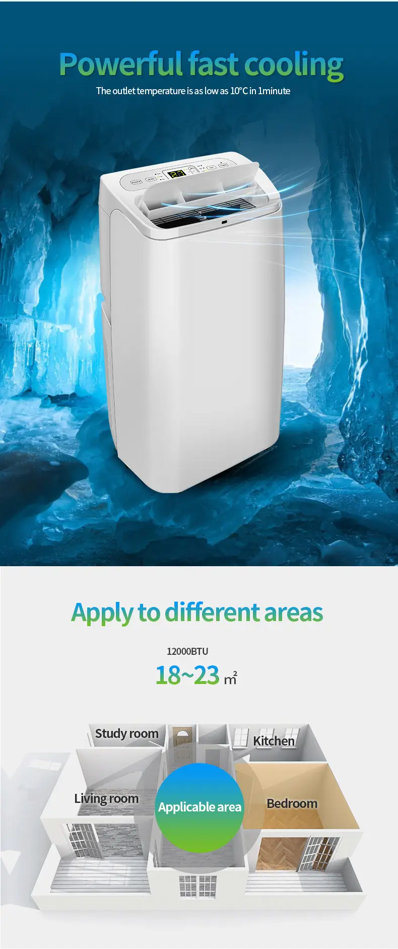 Portable Air Conditioner, 12000btu, R290 - detail 4