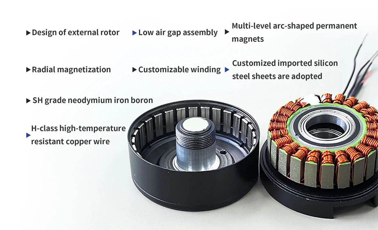 Robot Arm Motor, SP6010-6, 48V, Brushless - detail 8