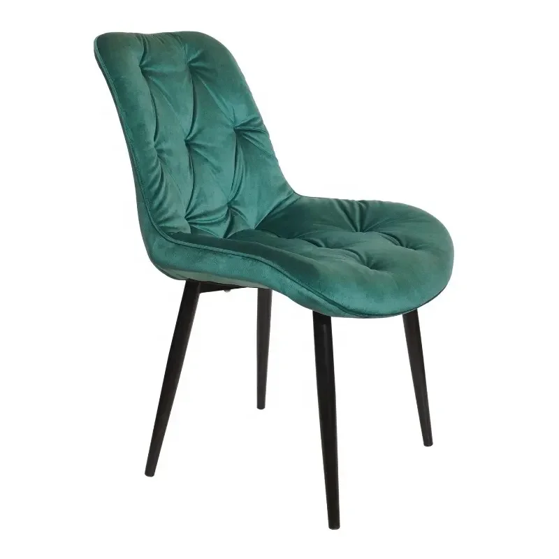 Wholesale Cheap Dining Room Chairs Living Room Chairs Upholstered Side Chairs with Soft Velvet Seat Backrest