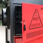 Pellet Stove Pellet Stove ZOBO 80KW Fully Automatic Function Biomass Wood Pellet Stove With Chimney