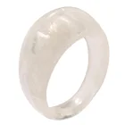 Ring Design European And American Fashion New Transparent Resin Ring Creative Ins Wind Round Simple Girl Design Ring