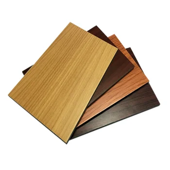 New Building Construction Materials Artificial wood Look aluminum composite panel