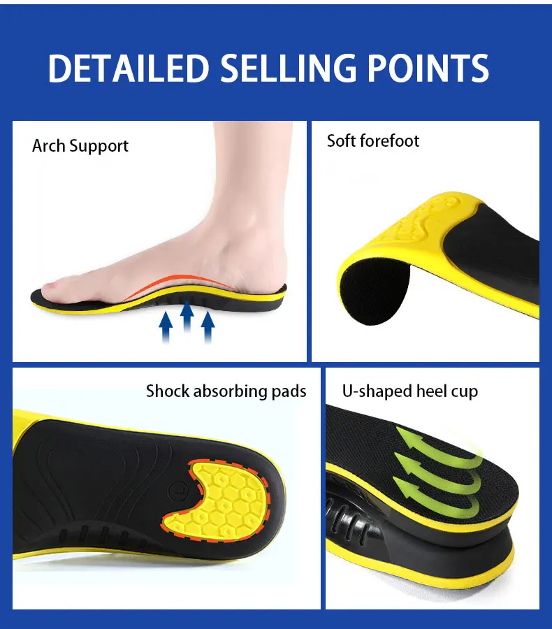 Custom PU Sneaker Cushion Inserts Arch Support Wholesale Custom PU Sneaker Cushion Inserts Arch Support Wholesale