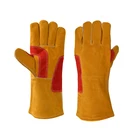 Puncture Gloves Puncture Resistant Long Leather Split Cowhide Cool Welding Winter Gloves