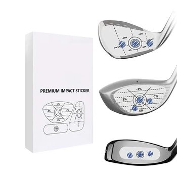 Custom Golf Label Woods Irons Putters 3Pcs Set Impact Tape Self-Teaching Golf Training Aids Adhesive Golf Impact Label Sticker