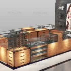 High-end Dubai Design Jewelry Watch Shop Glass Jewelry Kiosk Showcase Jewellery Display Cabinet Kiosk