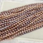 Pearl Fresh Water Wholesale 7-8mm High Quality Rice Pearl Beads Loose Fresh Water Rice Pearl Strand
