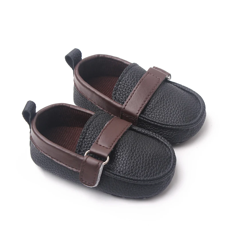 Spring and Autumn Leather Texture Fashion Baby Casual Toddler Leather Shoes supplier