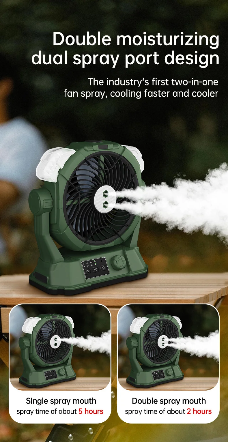 Rechargeable Fan, Portable, LED - detail 6
