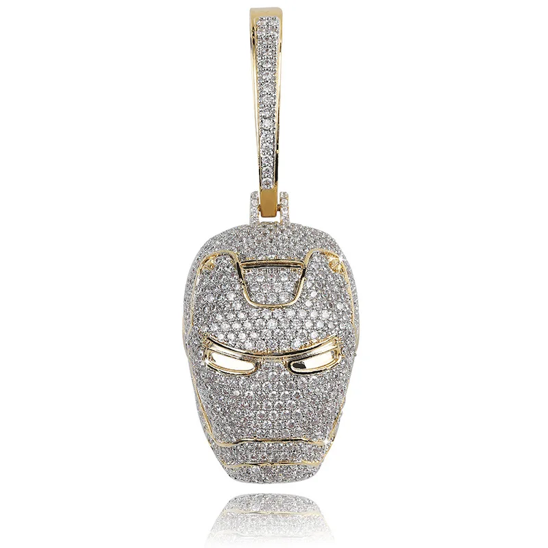 iced out lab diamond pendants