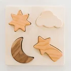 Gift Handmade High Quality Custom Wood Educational Puzzle Montessori Toy For Baby Gift