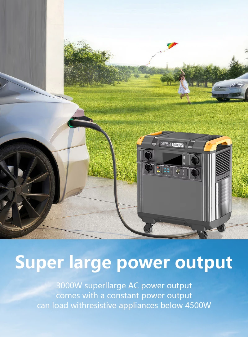 HP 5000W Portable Power Station 220V Solar Generator for Camping Automotive & Car Manufactured Battery Sale details