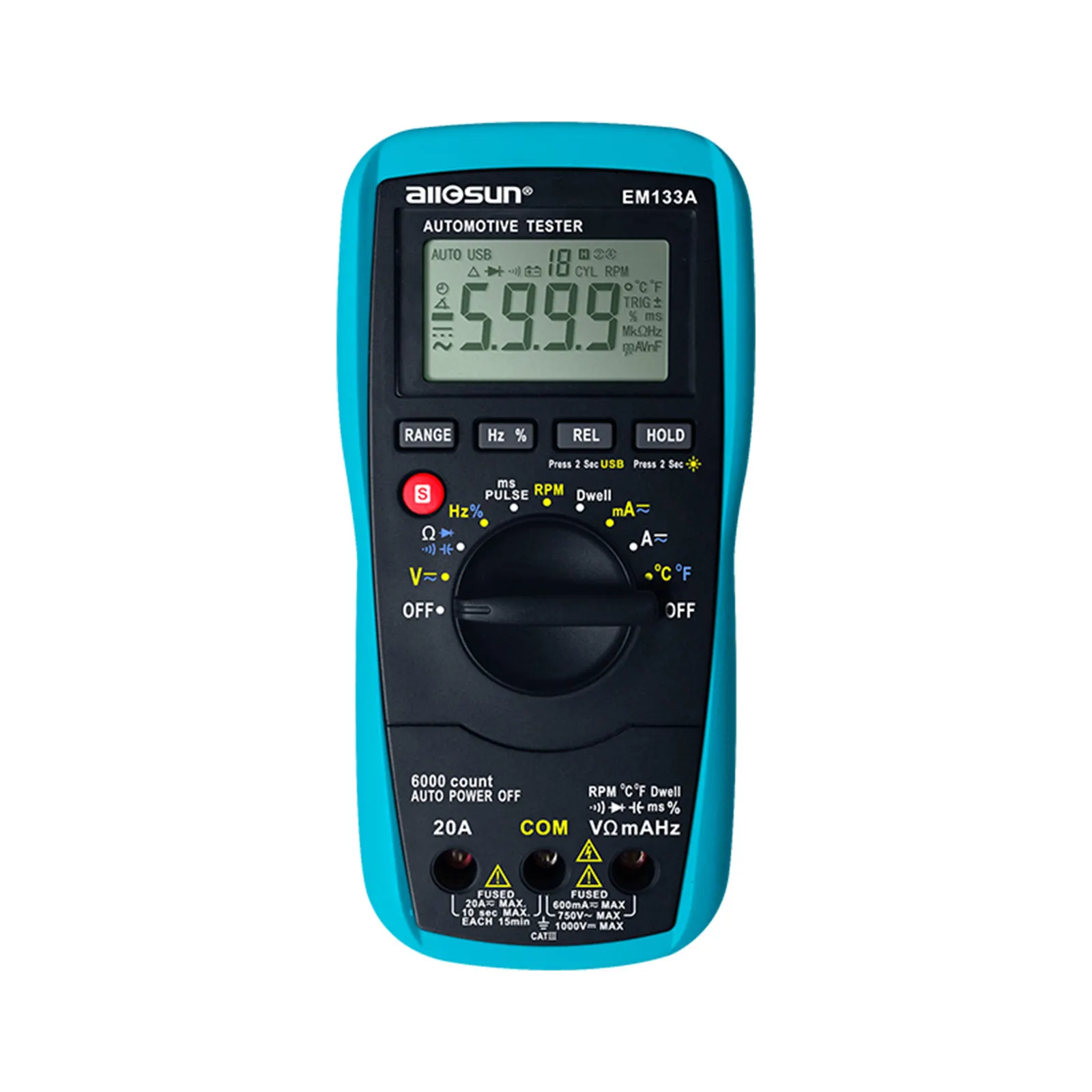 Digital Automotive Multimeter Scanner EM133A  Automotive Electrical Tester 