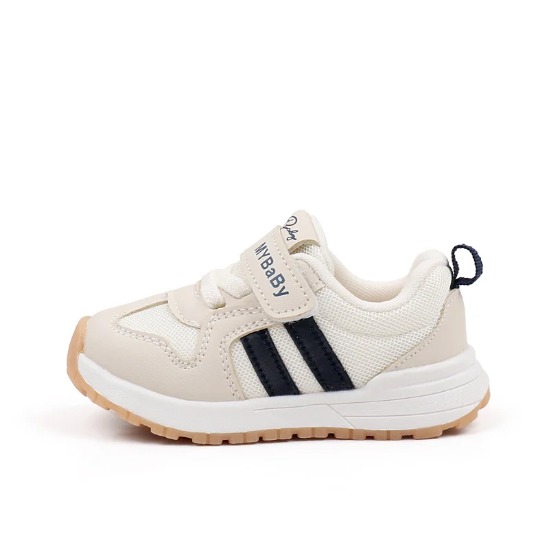 2025 New Arrival Breathable PU Mesh Casual Walking Shoes for Boys and Girls Spring and Autumn Fashionable Kids Court Sneakers factory