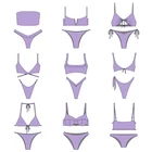 Bikini Eco Friendly Oem Desgins Logo Printed Swimsuit Recycled Organic Material Polyester Fabric Swimwear Bikini