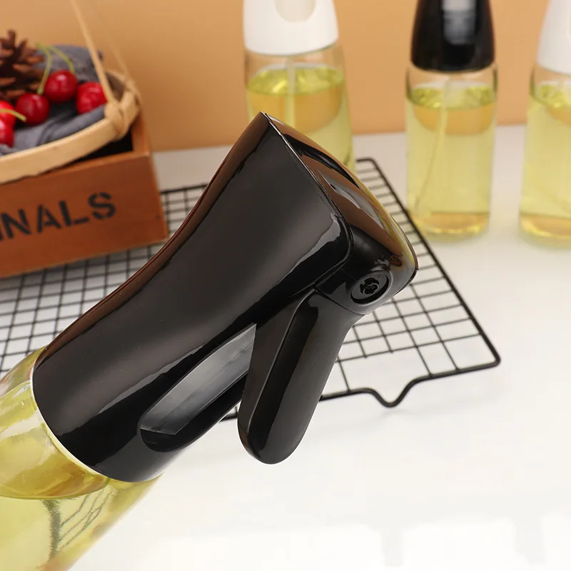 200ml Kitchen glass oil bottle with spray lid new hot selling oil glass bottle