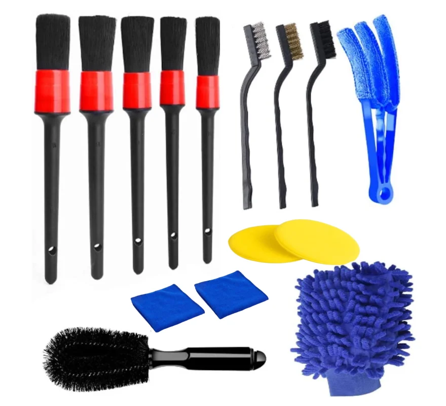 15 Pcs Drill Brush Set Sponge Power Scrubber Polishing Kit 