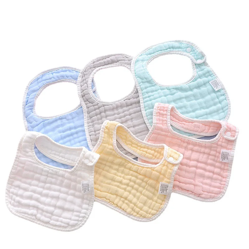Infant china wholesale baby bibs bandana cotton baby bibs Solid Color Muslin Saliva Towel Baby Bibs Burp cloth