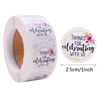 Custom Gold Foil Stamping Thank You Stickers For My Small Business Label Vinyl Roll Stickers