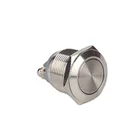 Mini Push Switch Hot Sale 19MM Mini On/off Mushroom Metal Selector Push Button Switch