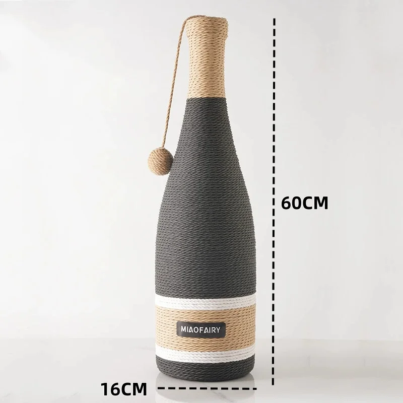 New Hot Selling Wine Model Cat Scratch Board Toy Suction Cup Base Safer Cat Toy Pet Supplies supplier