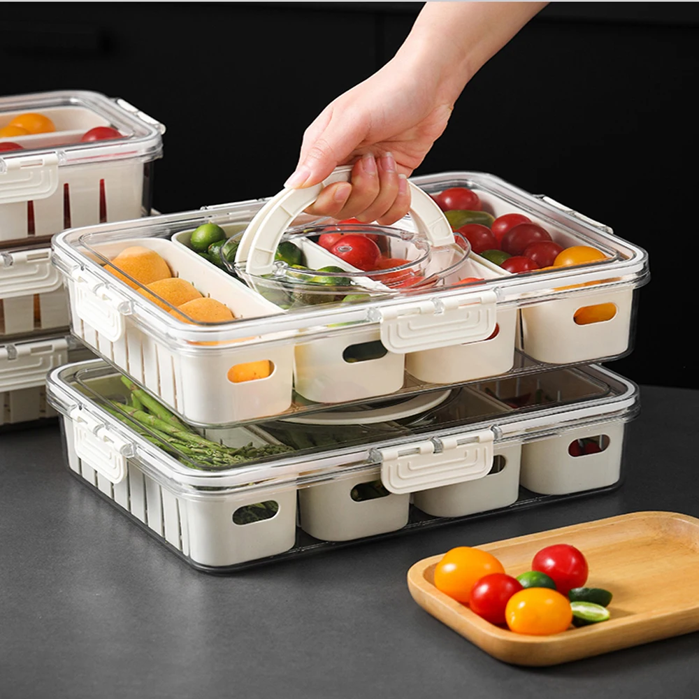 Multi functional stackable plastic daily necessities storage kitchen accessories Storage Container Box