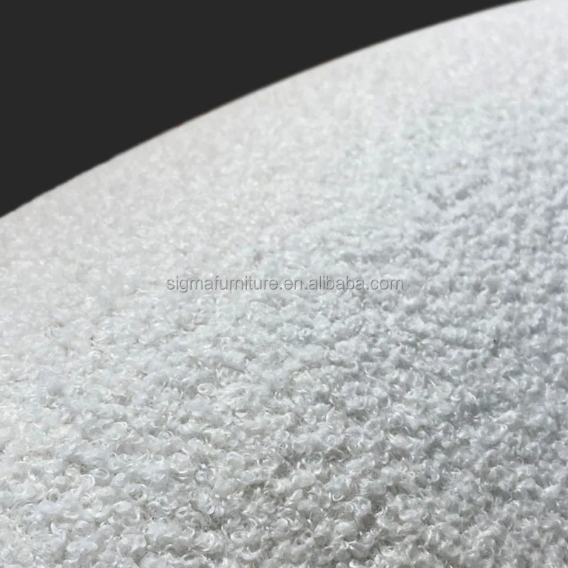 Modern luxury indoor furniture living room lamb wool curved sofa