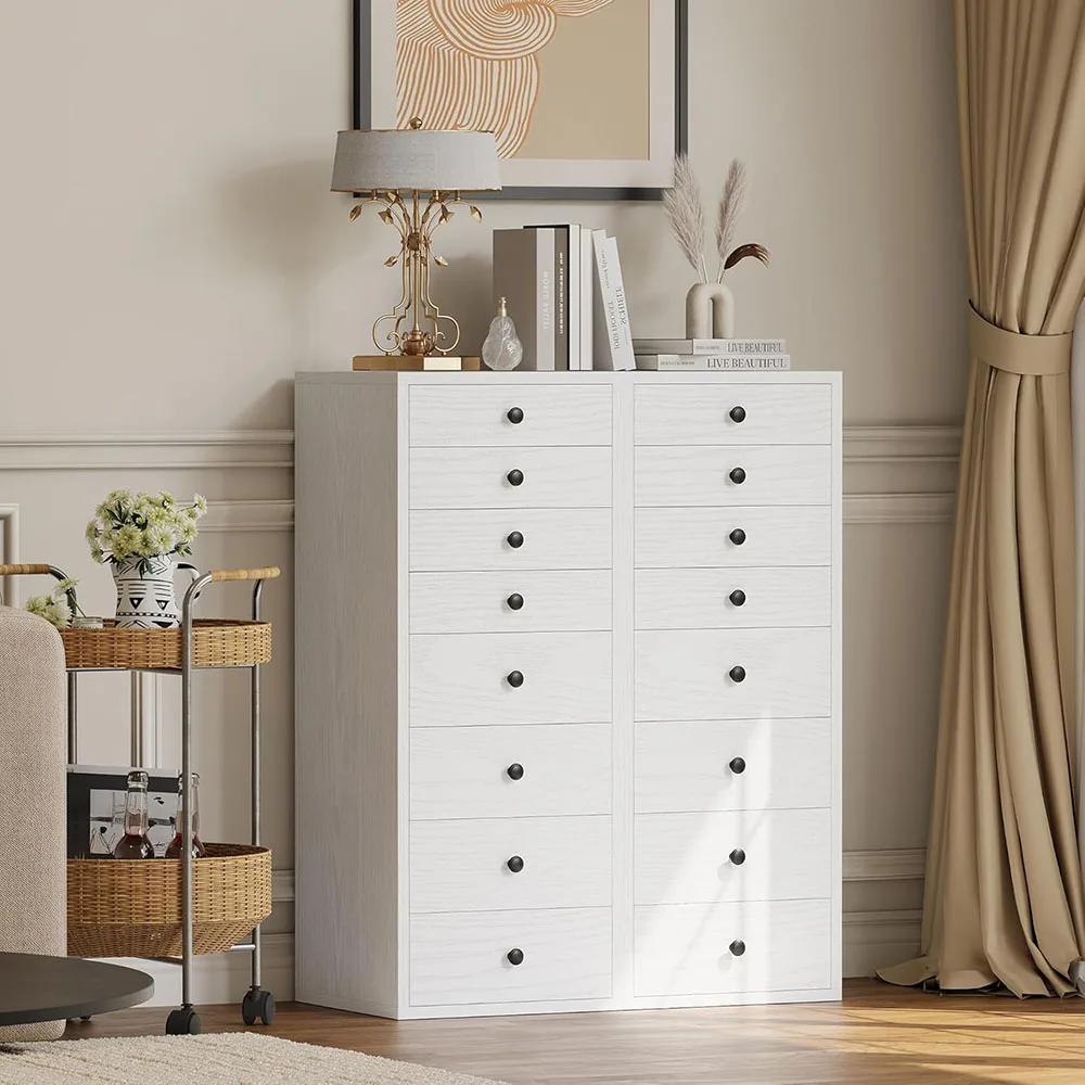 product modern 8 drawer dresser for bedroom tall narrow wood chest of drawers with storage organizers-7