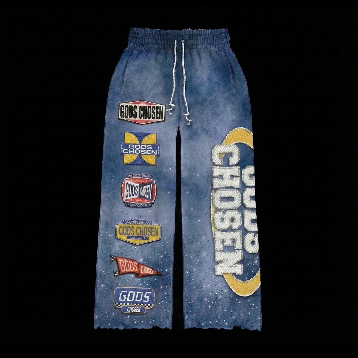 product custom embroidery patch rhinestone zip up hoodies and sweatpants vintage cotton sun faded tracksuit graphic acid wash hoodie-3