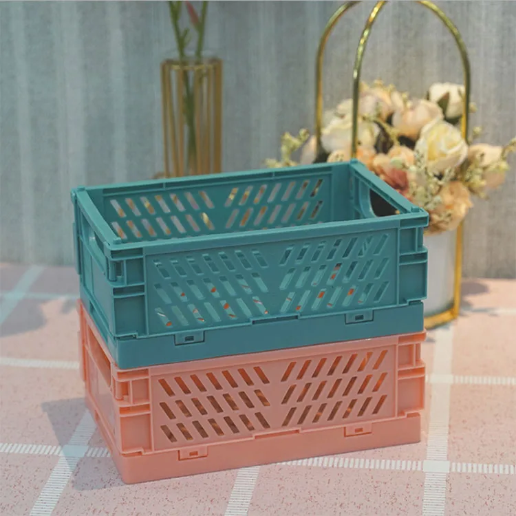 Plastic Storage Basket with Handles Shower Caddy Tote Portable Organizer Bins for Bathroom Dorm Kitchen Bedroom