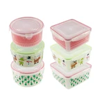 Storage Pp Food Grade Airtight Microwave Plastic Food Storage Container With Lids