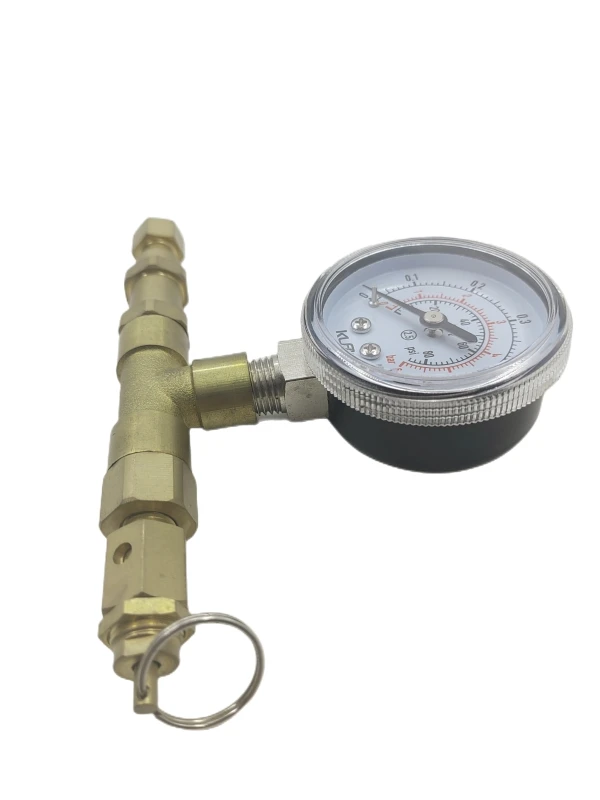 product gas pressure regulator one inlet thread with one gauge release pressure valve for test-2