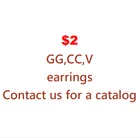 Diamond Earrings Earringsearrings Fashionable Ladies Diamond Earrings Big Cc Earrings For Women Party
