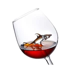 Wine Wedding Glass 640ml Hot Sale Shark Wine Glass Cup Crystal Red Wine Cup Wedding Party Gift High Borosilicate Glass