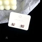 Earring Studs Hot Selling Hand Made 925 Sterling Silver Earring Ethnic Style Rhinestone Ear Studs Jewelry
