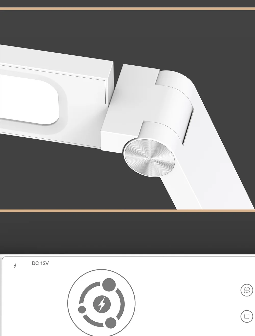 Wireless Charger Led Desk Lamp EU UK US AU Plug Atmosphere New Foldable Wireless Charging Table Nightlights Led