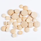 Bead Wood Beads DIANJIN Diy Craft Handmade 15mm 20mm 25mm Halves Wooden Bead Half Wood Beads