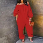 Women Clothing Ladies Long Sleeve Off Shoulder Loose 1 Piece Jumpsuits Women 2021 Fall Clothing