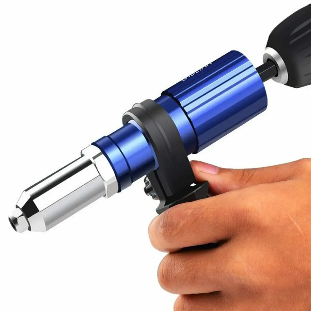 Electric Drill Adapter Cordless Riveting Insert Tool Rivet Gun With Nut Adaptor 