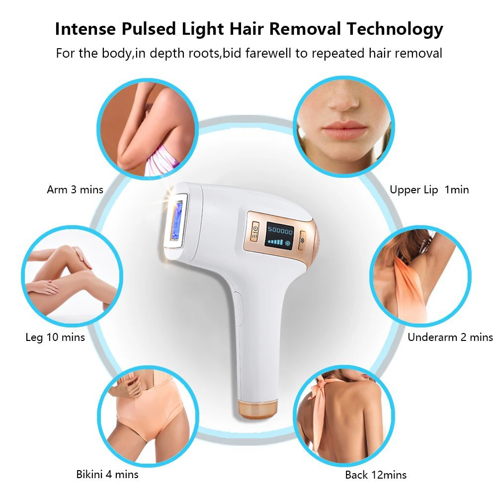 Mlay T5 New Home Use IPL Laser Hair Removal Device Permanent Ice Cooling Painless UK US Plug Types