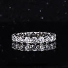 Platinum Band Starsgem Pt950 18k Solid Gold Ring Platinum Moissanite Lab Grown Diamond Eternity Band Ring