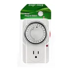 Timer Mechanical Electric 24 Hour Plug-in Outlet Timer Switch Programmable Indoor Timer For Grow Tent Lights