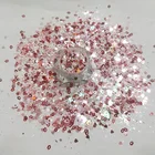 Mixed Glitter Newest Valentine Different Shaped Mix Heart Cosmetic Chunky Glitter Eyeshadow