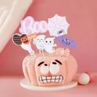 Halloween Theme Party Cake Or Cupcake Topper Paper Material Happy Halloween Cakes Topper