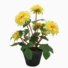 Plant Nordic Wedding Simulation Plant Plastic Flower Restaurant Hotel Decoration Red Simulation Dahlia Potted Plant